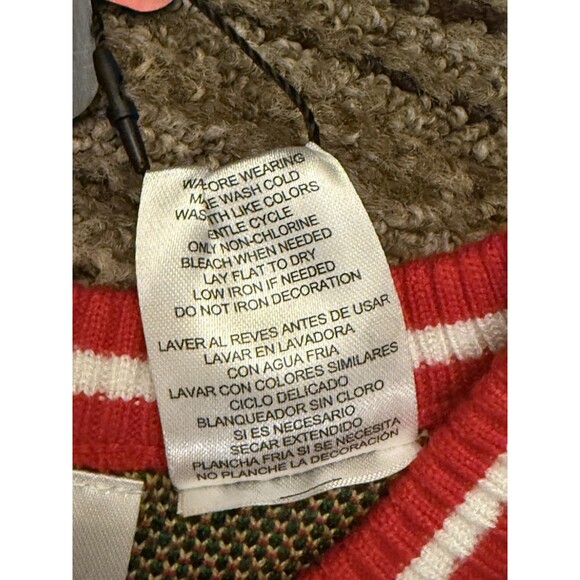 NWT Nightmare Before Christmas Ugly Christmas Sweater Crewneck L 14/16 Disney - Picture 6 of 7